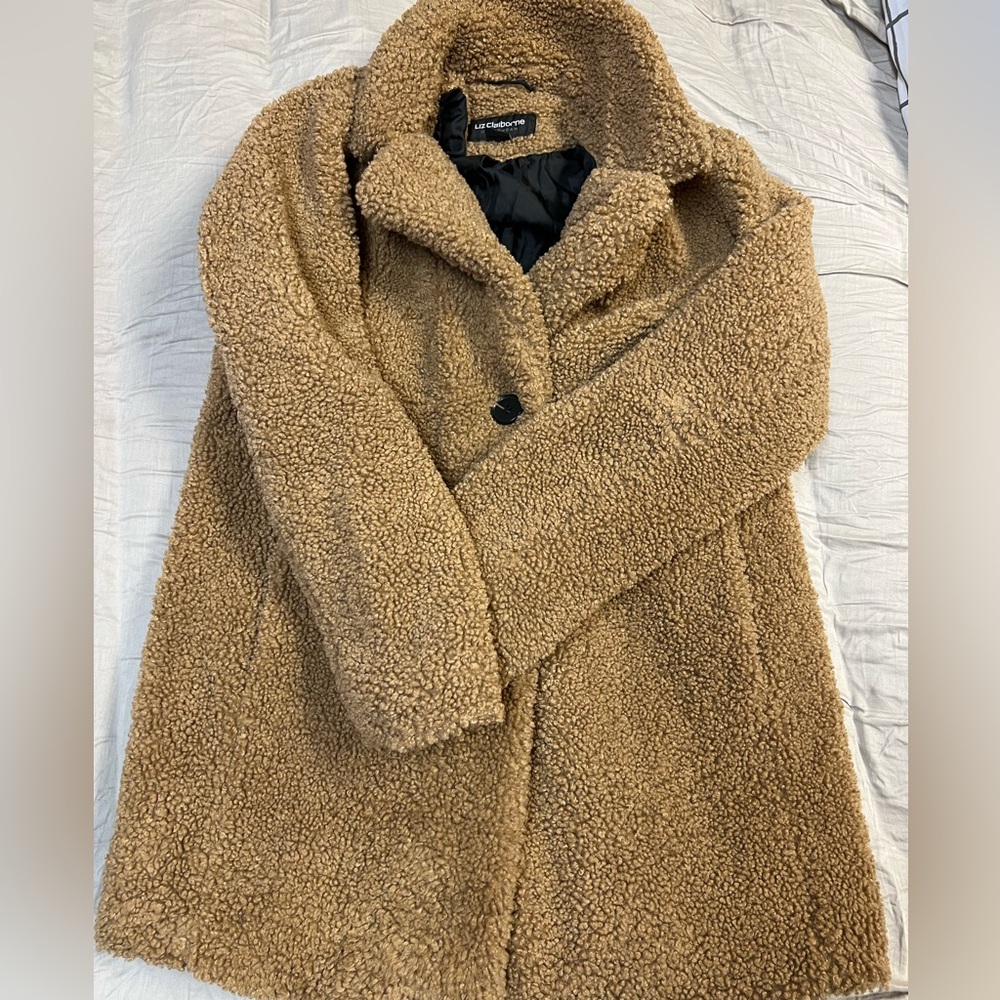 Liz Claiborne fuzzy jacket. Wore 2x.